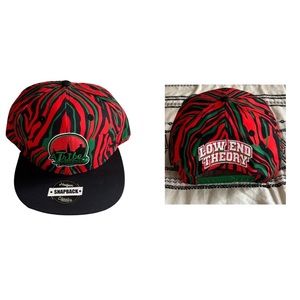 A Tribe Called Quest Low End Theory SnapBack Hat in Red Black and Green